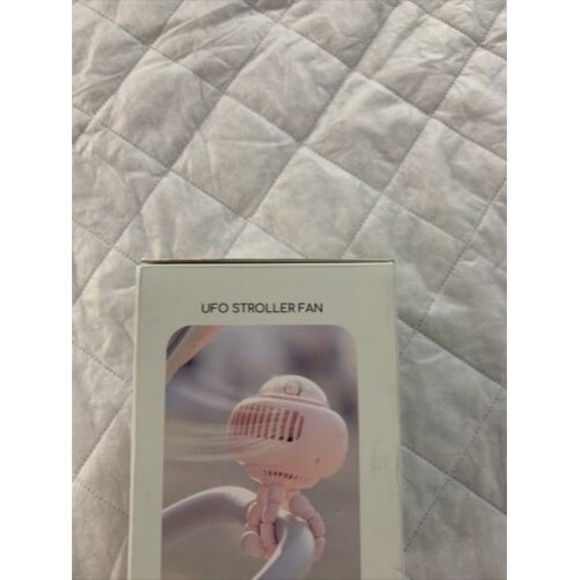UFO Stroller Folding Fan Rechargeable 4 Speed Bladeless For Baby Outdoor Pink🪭 - Picture 14 of 16